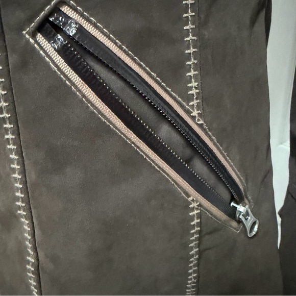 Goode Rider Women's Size Small Singing in the Rain Brown Jacket with Hood - Picture 15 of 15